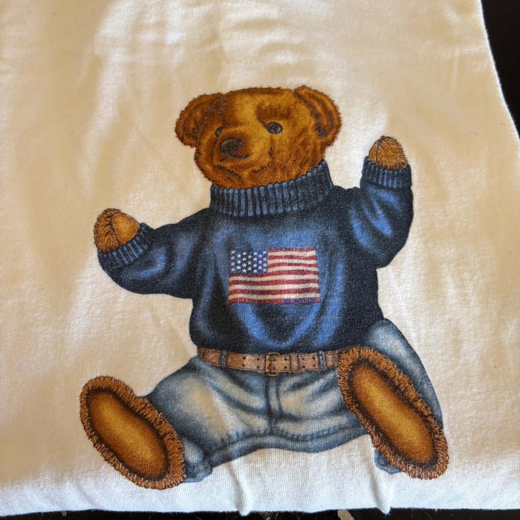 Polo Sport American Flag POLO Bear Short Sleeve T Shirt - Men's Size XXL