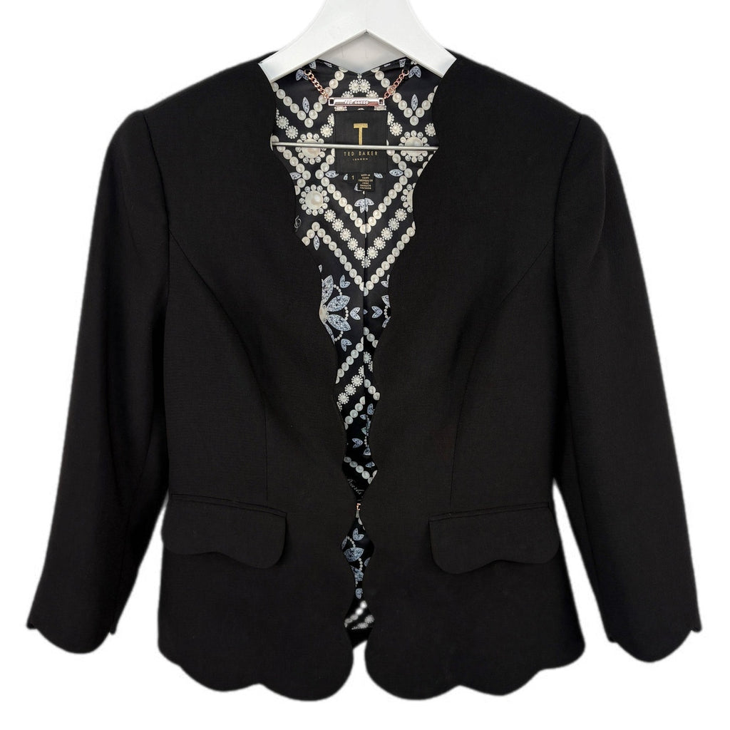Ted Baker Scallop Edge Blazer Jacket - Women's Size 1