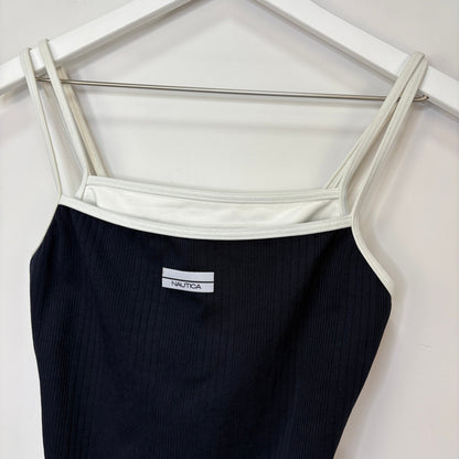 American Vintage 90's Nautica Navy Blue One Piece Bathing Suit - Women's Size 10