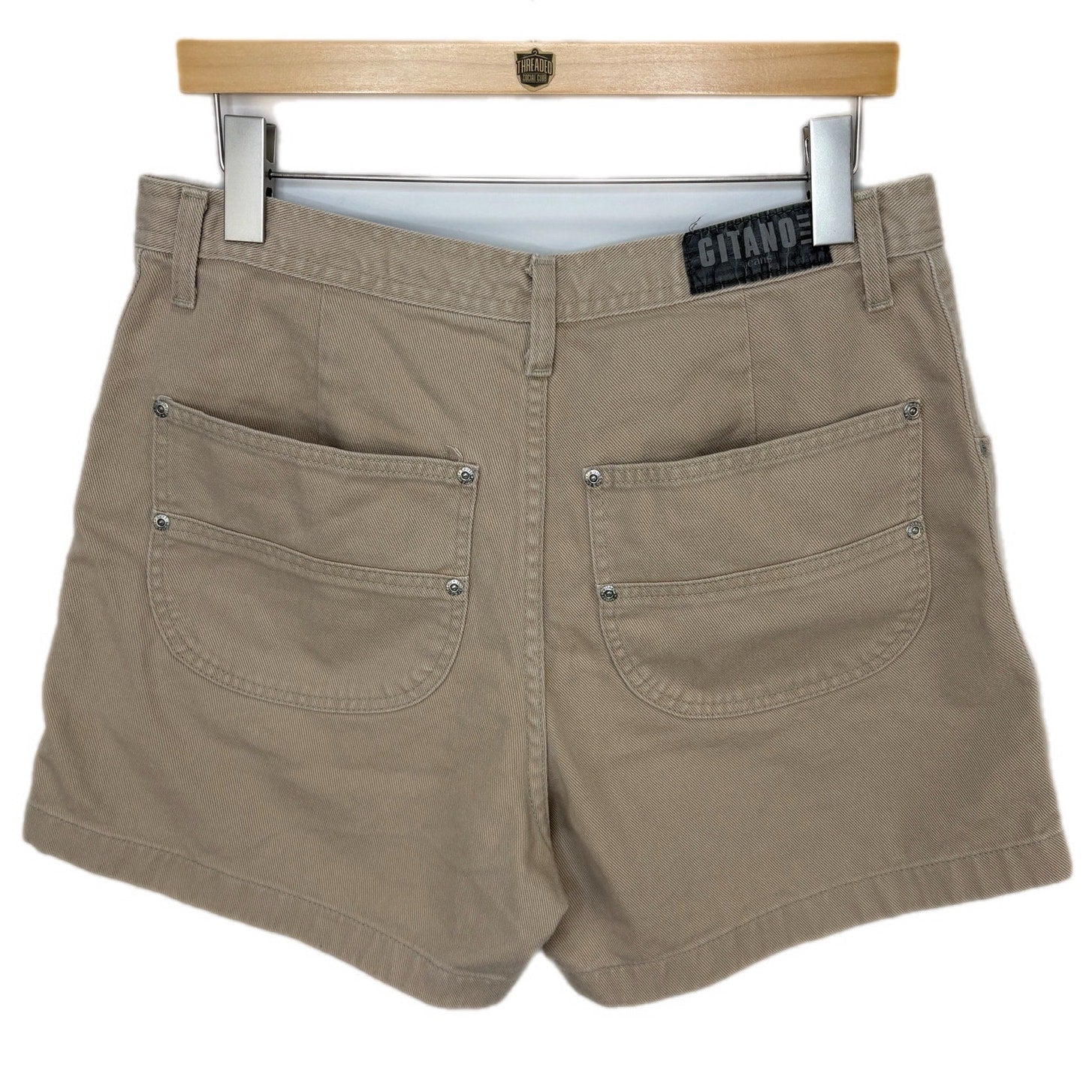 Y2K Gitano High Rise Khaki Shorts - Women's Size 14