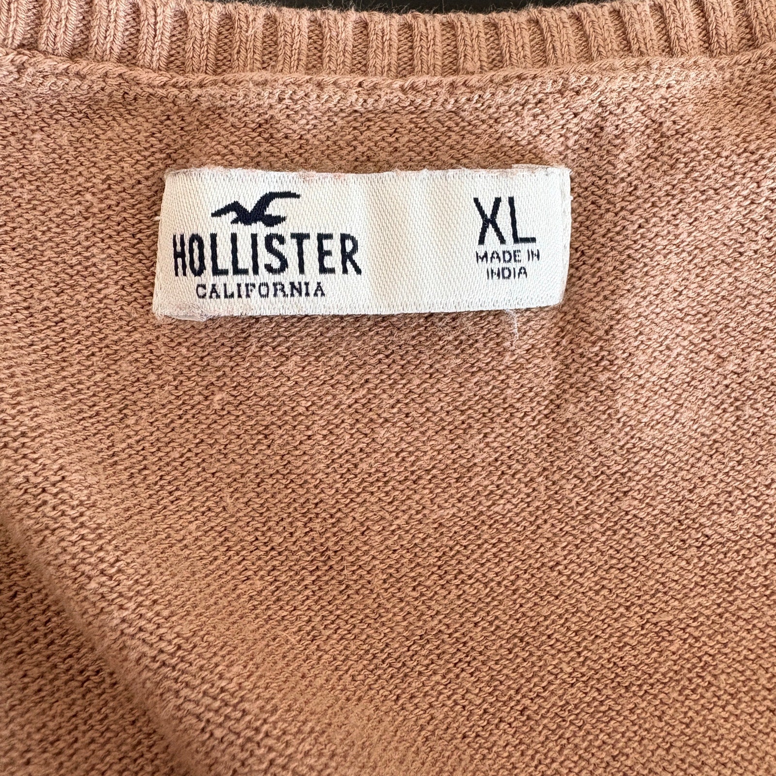 Hollister Light Brown Babydoll Sweater - Women's Size XL