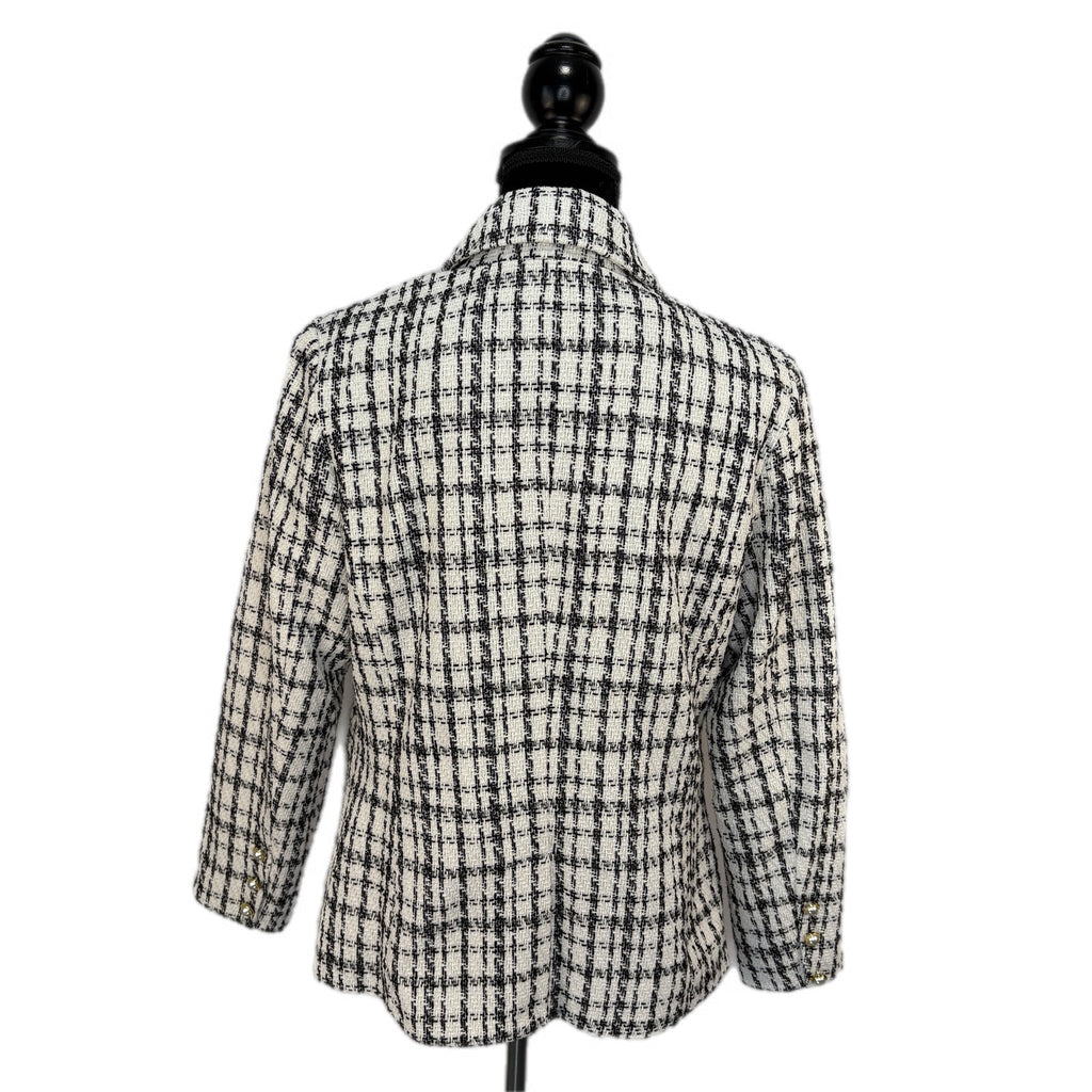 Nanette Lepore Tweed Retro Glam Blazer - Women's Size 12