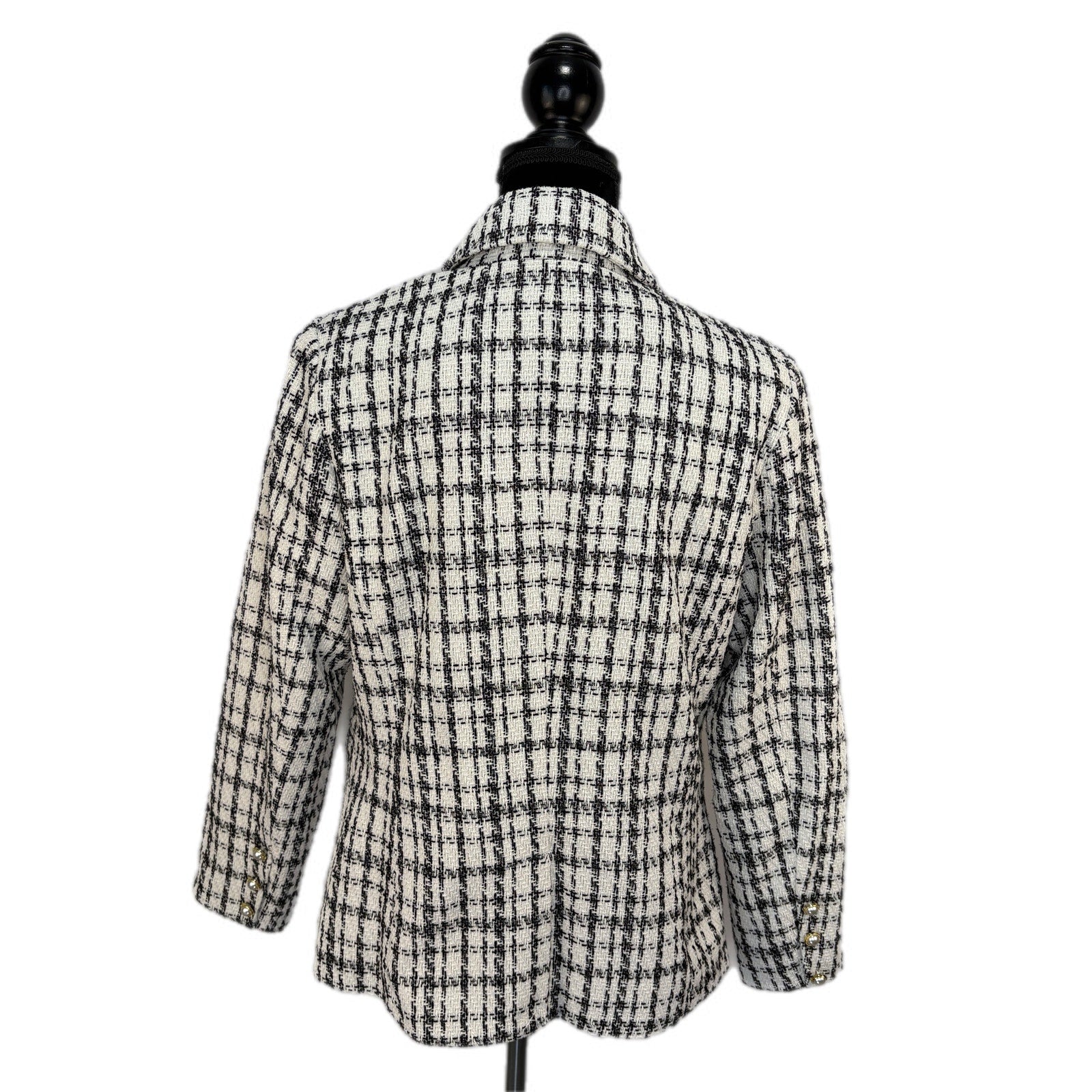 Nanette Lepore Tweed Retro Glam Blazer - Women's Size 12