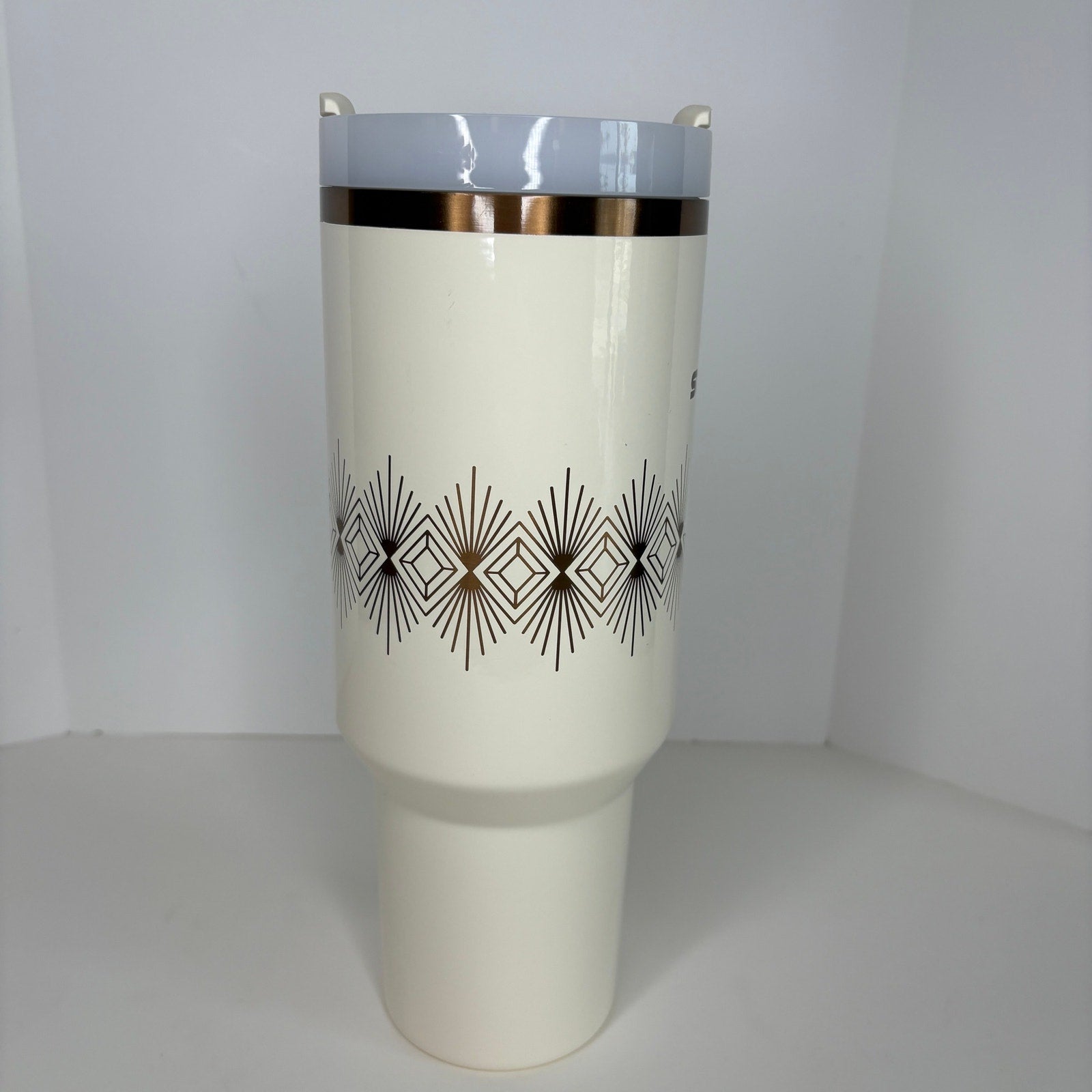 Stanley Deco Cream Gloss 40 oz Tumbler No Straw