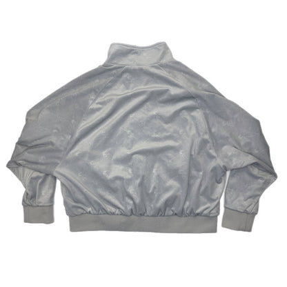 Karl Kani Gray Velour Oversized Zip Up Track Jacket - Women's Size L