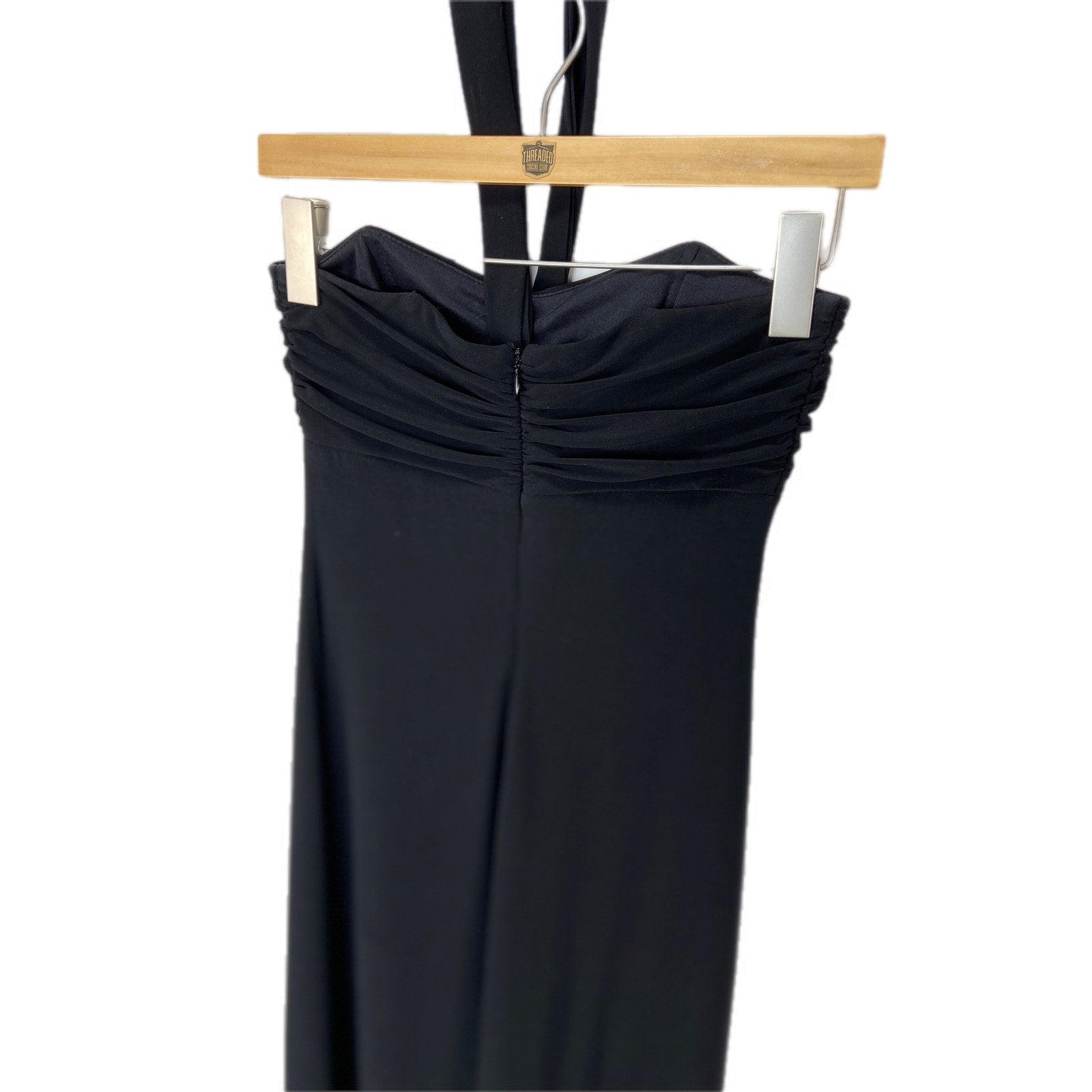 Vintage Laundry by Shelli Segal Black Halter Long Black Formal Dress - Women 0