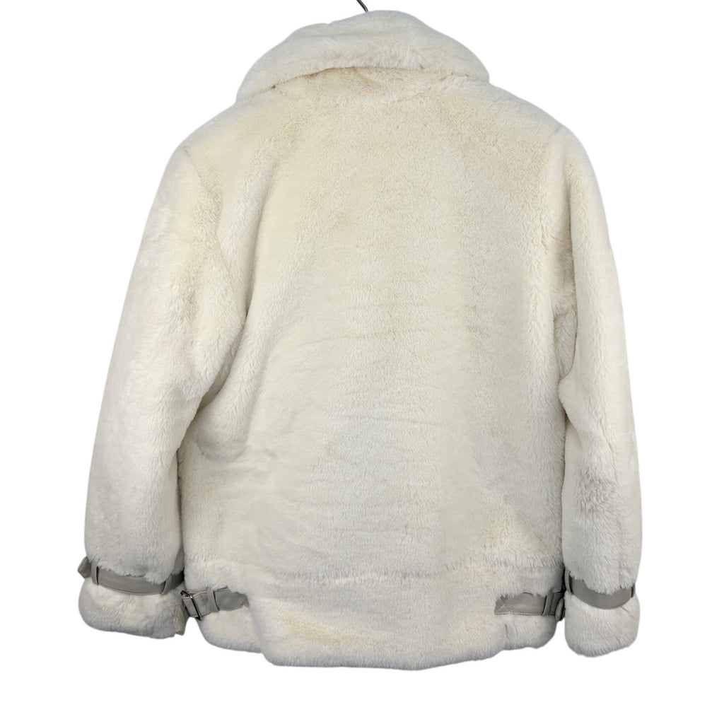 Ralph Lauren Black Label Faux Fur Cream Jacket - Women's Size XS