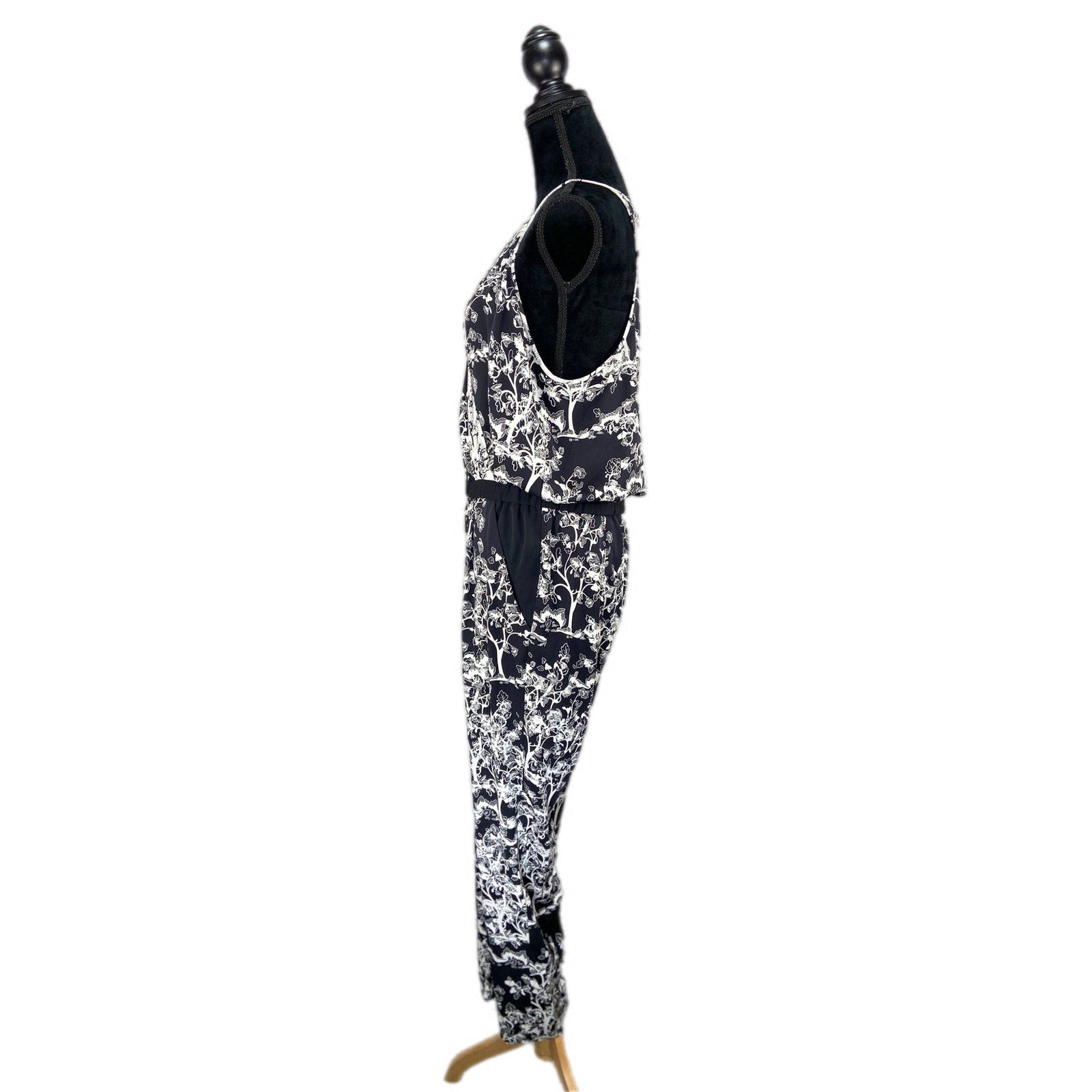 Diane von Furstenberg Silk Blend Shany Patterned Jumpsuit - Women's Size 12