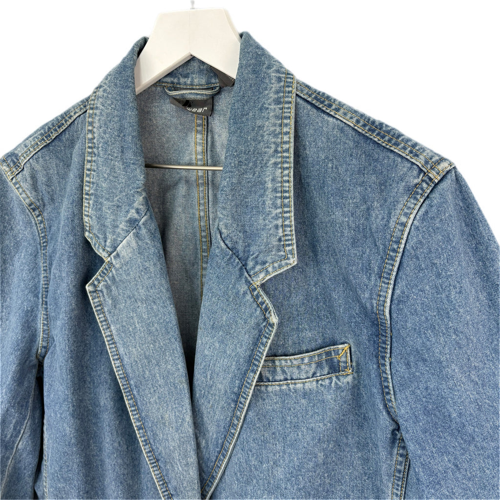Vintage Denim Two Button Blazer - Women's Size 12
