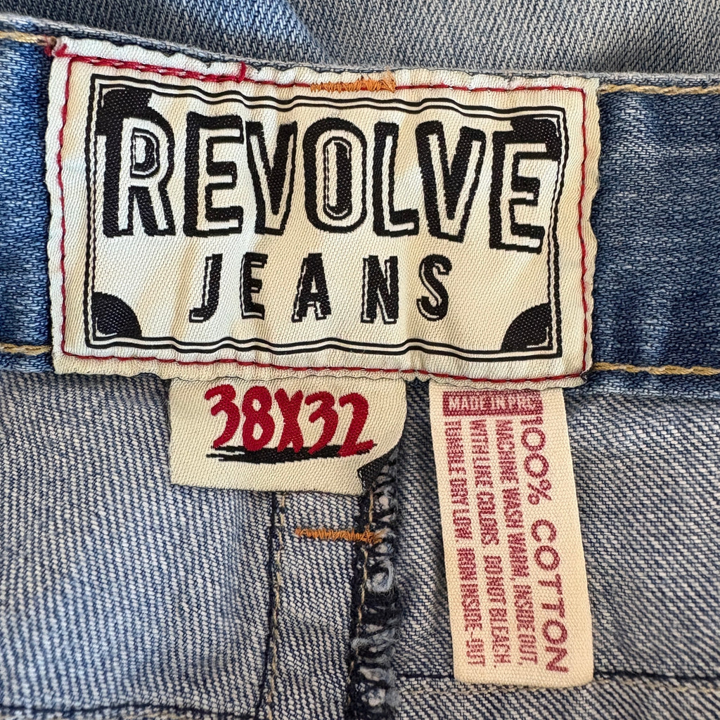 Revolve Straight Leg Light Wash Jeans - Men's 38x32
