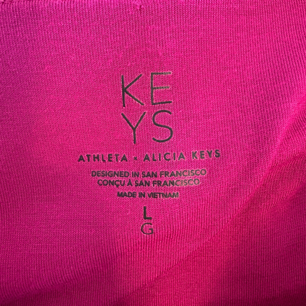 Athleta Alicia Keys Fuchsia Full Zip Athleisure Jacket - Women's Size L
