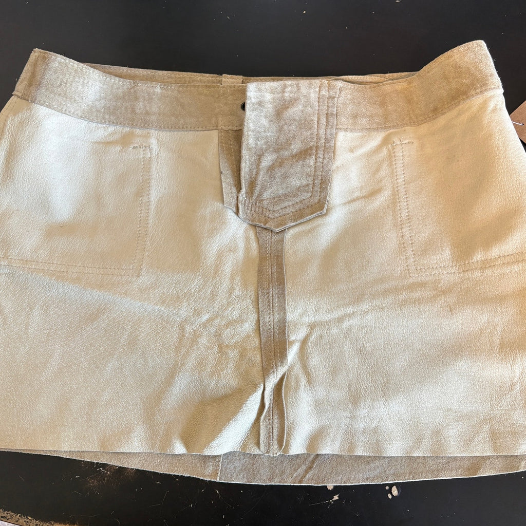 Abercrombie Light Brown Suede Mini Skirt - Women's Size 4