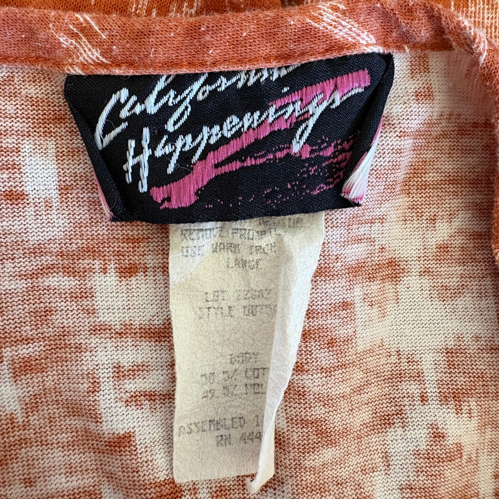 Vintage Southwest Pattern Fringe Western Crop T Shirt - Women's Size L