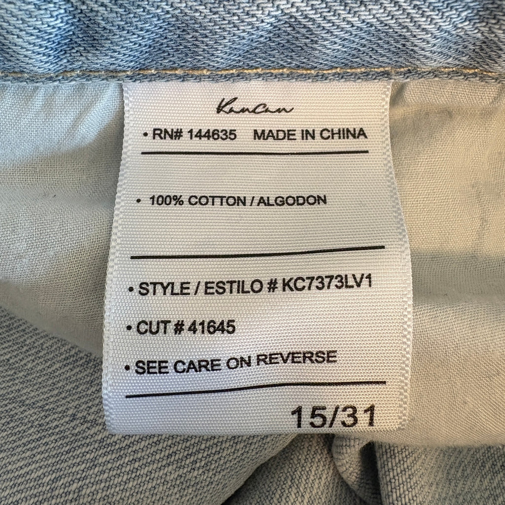 Kancan Wide Leg Faded Distressed High Waist Jeans - Women's Size 15