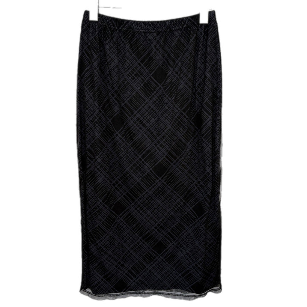 Dazy Long Black Layered Skirt - Women's Size XL