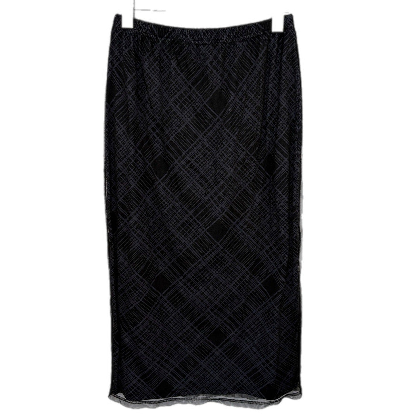 Dazy Long Black Layered Skirt - Women's Size XL