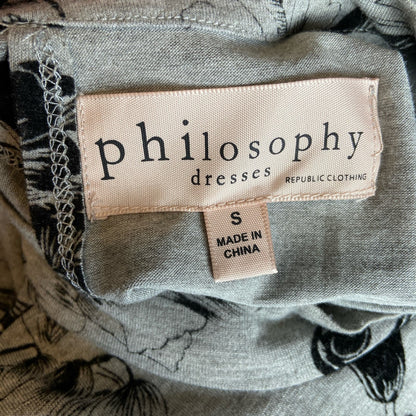 Philosophy Flocked Floral Shift Dress - Women's Small
