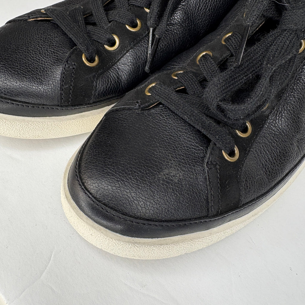 Vionic Winny Onyx Leather Low Top Sneakers - Women's Size 11