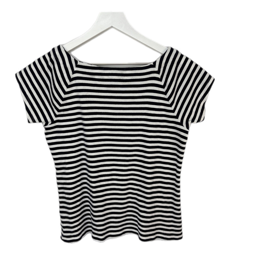 Ralph Lauren Nautical Vibes Blue White Stripe Cap Sleeve Top - Women's Size XL