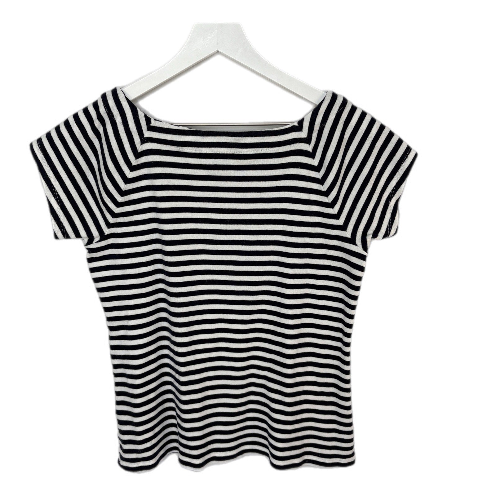Ralph Lauren Nautical Vibes Blue White Stripe Cap Sleeve Top - Women's Size XL