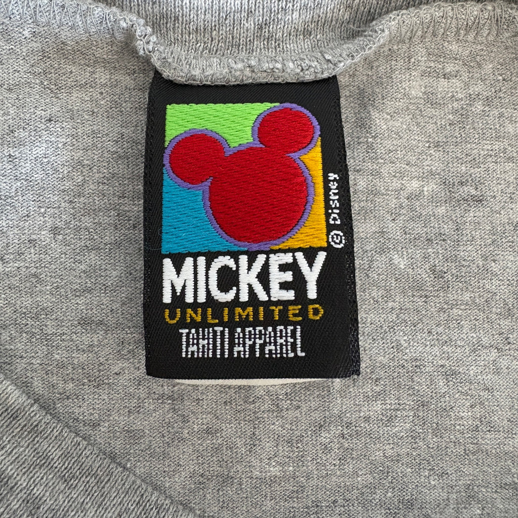 American Vintage Mickey Unlimited Crop Weight Lifting T Shirt - Women's Size L