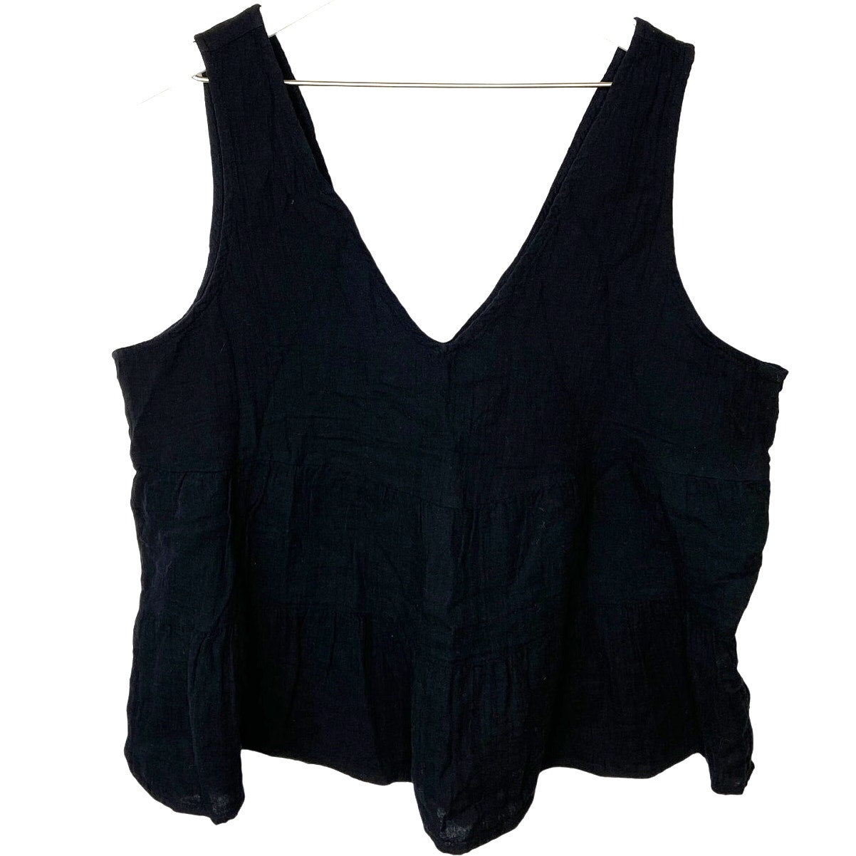 Gap Black Cotton Crop Tank Top NWT - Women's Size L