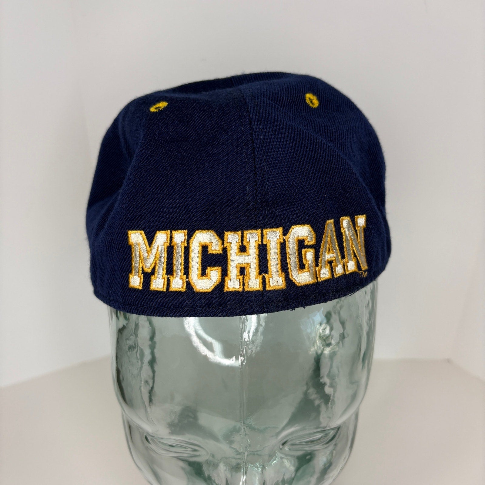 Vintage Zephyr Graf-X Michigan Big M Logo Fitted Hat 6 7/8