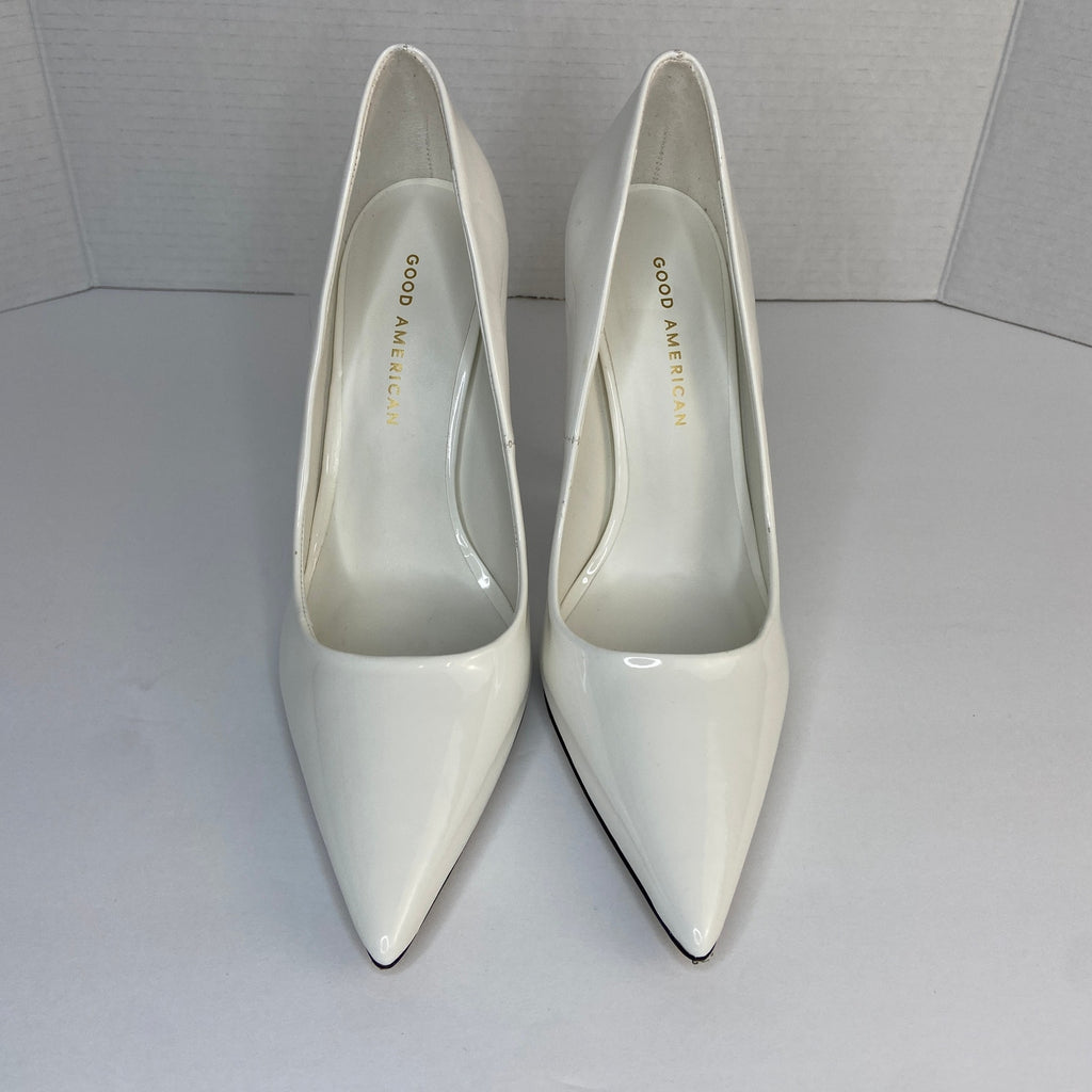 Good American Emma Heels in Ivory - Women's Size 8.5