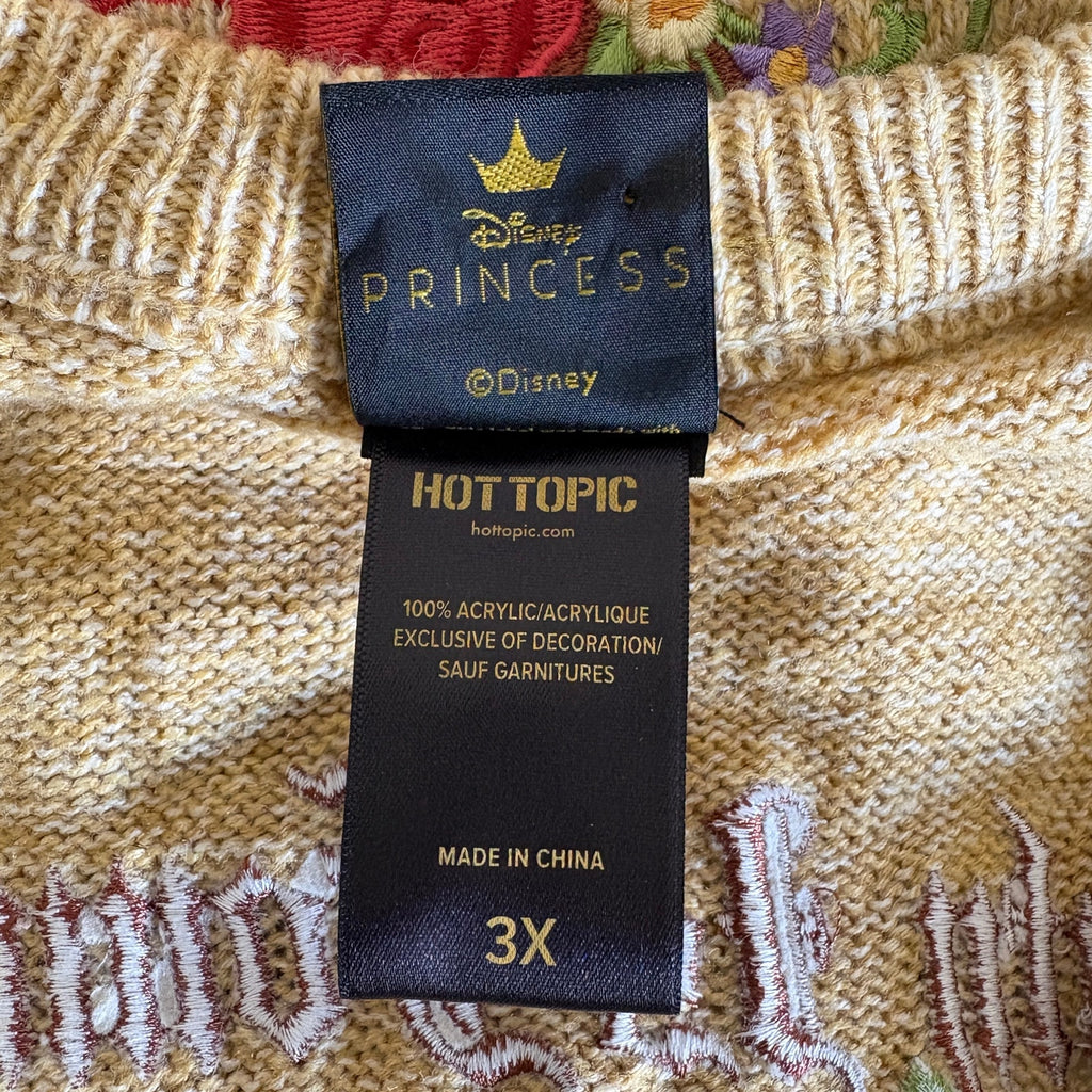 Disney Her Universe Hot Topic Beauty and the Beast Cardigan Sweater - Women's 3X