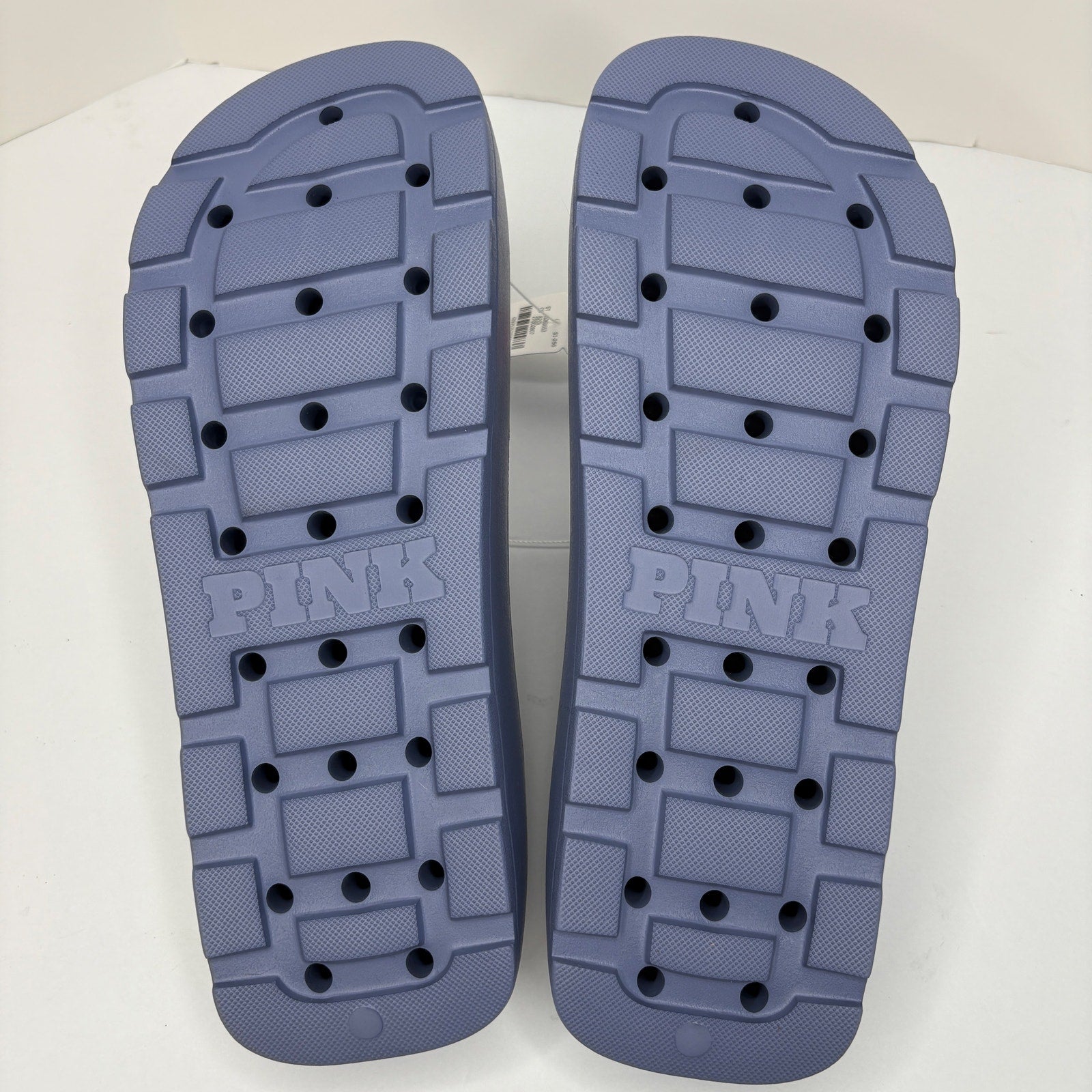 PINK Dusty Iris Platform Slide Sandals NWT - Women's Size L 9/10