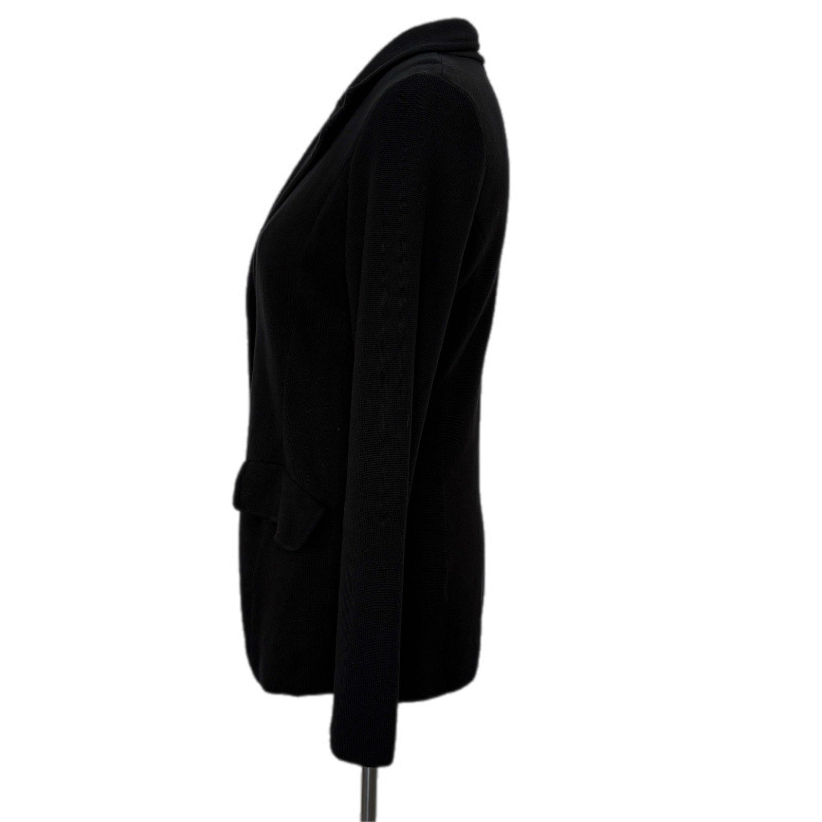Ralph Lauren Black Ponte Knit Blazer Jacket - Women's Size M