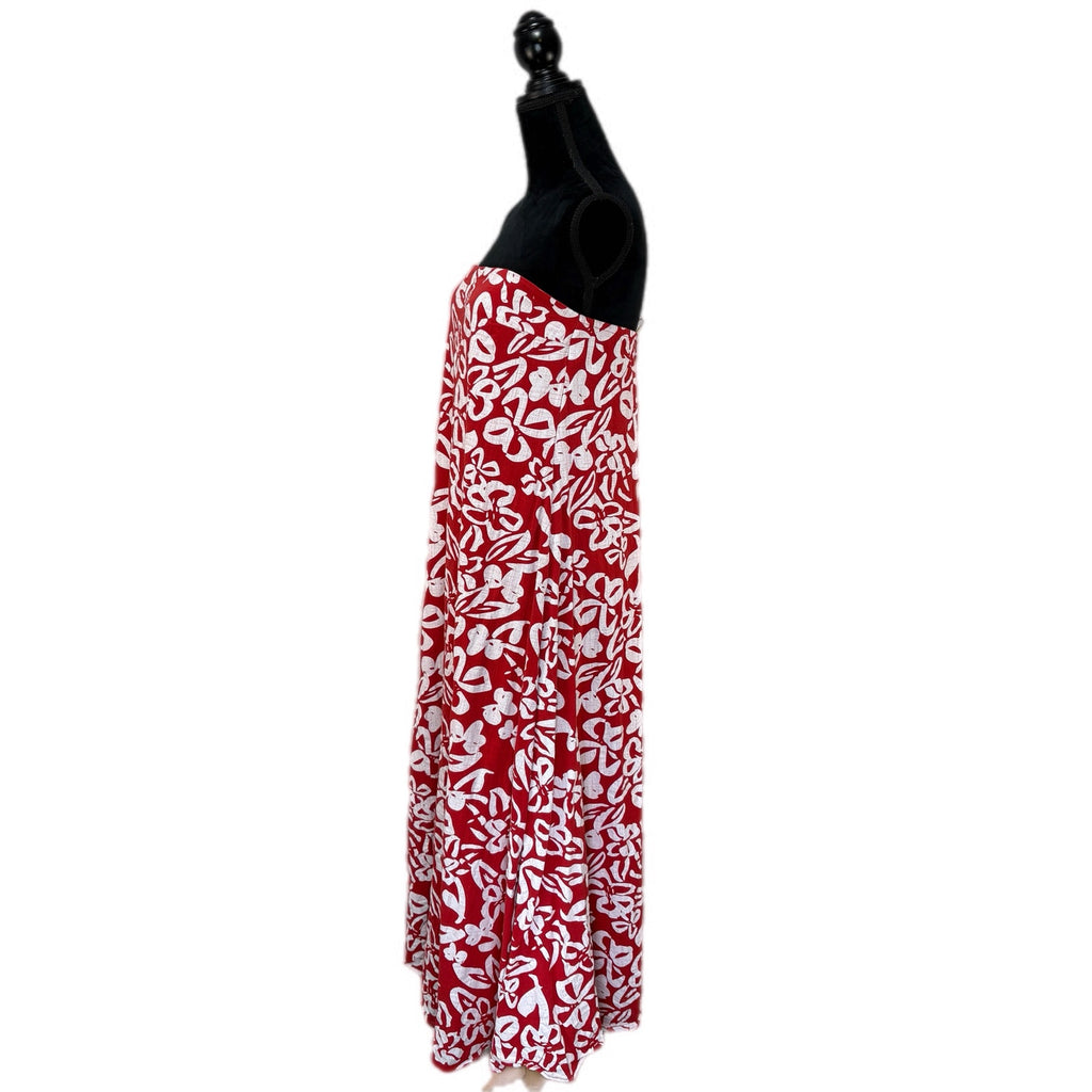 Petal + Pup Red Hawaiian Vibes Strapless Dress - Women's Size XL