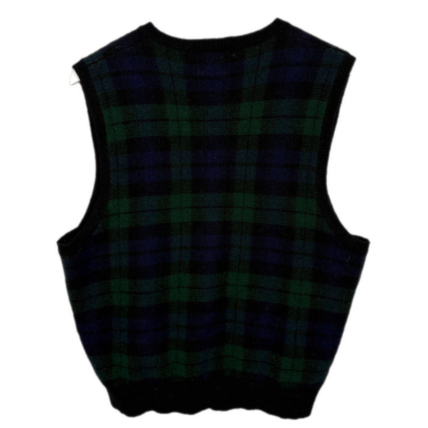 Polo Ralph Lauren Lambswool Dark Plaid Vest - Men's Size L