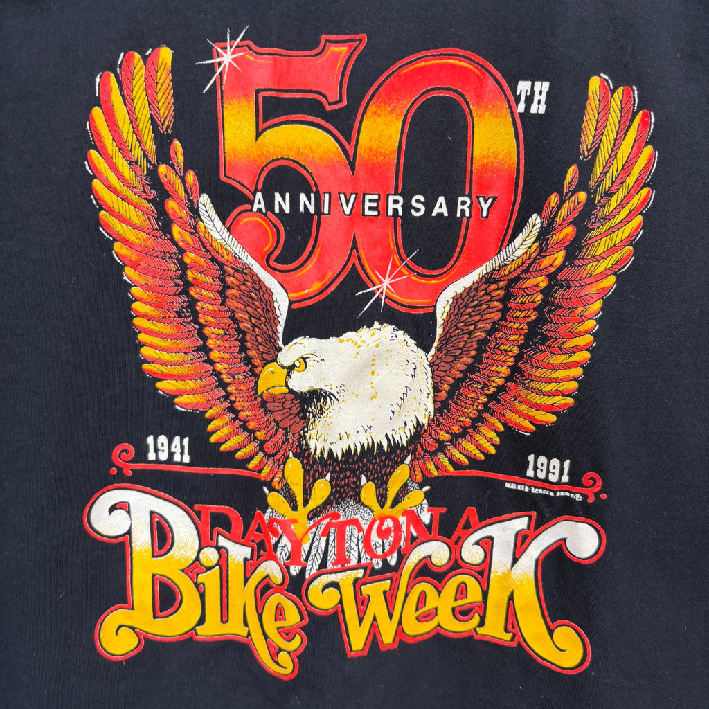 Vintage Screen Stars Daytona Bike Week 1991 Eagle Tank Top - Adult Size XL