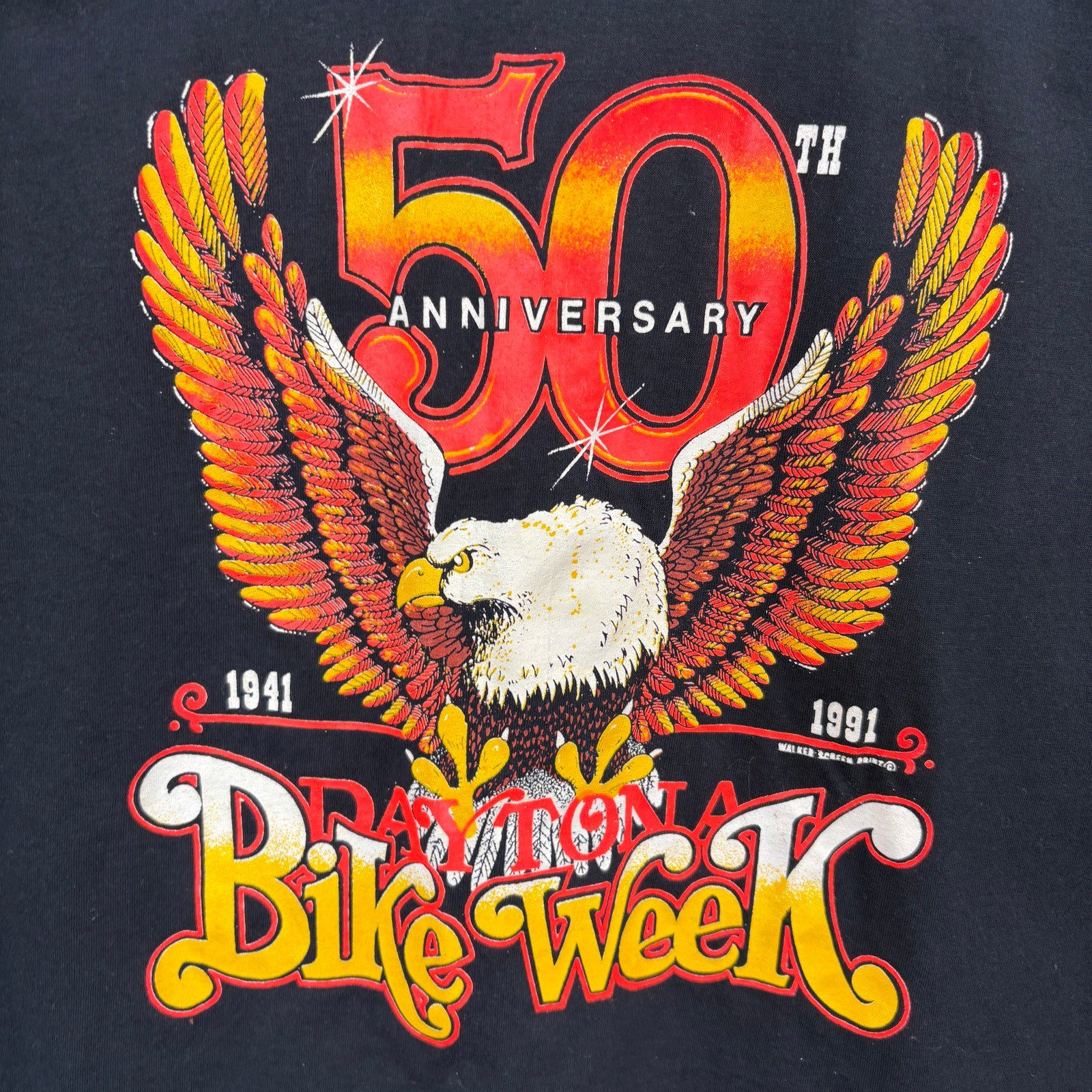 Vintage Screen Stars Daytona Bike Week 1991 Eagle Tank Top - Adult Size XL