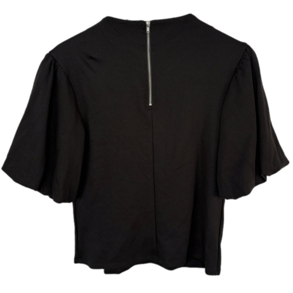 W5 Black Poufy Sleeve Top - Women's Size S