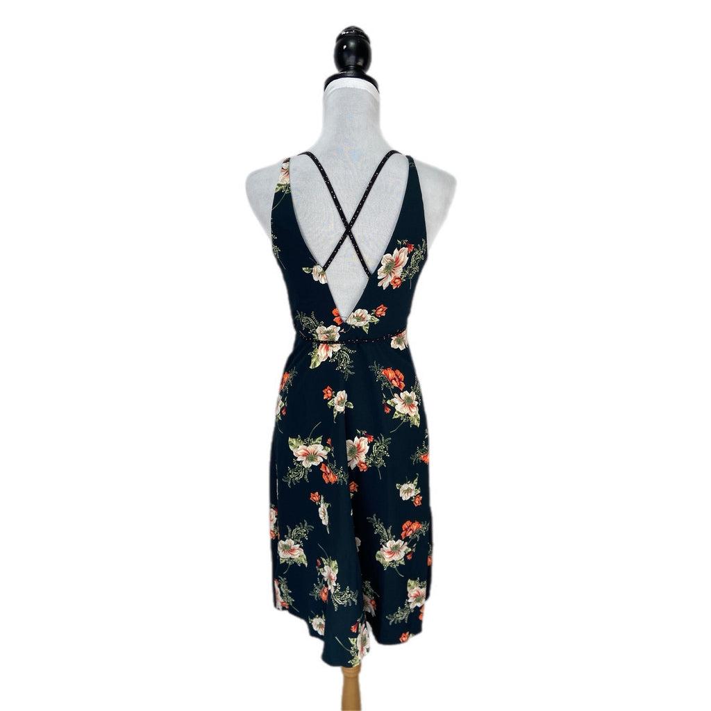 Topshop Floral Wrap Slip Dress - Women's Size 2