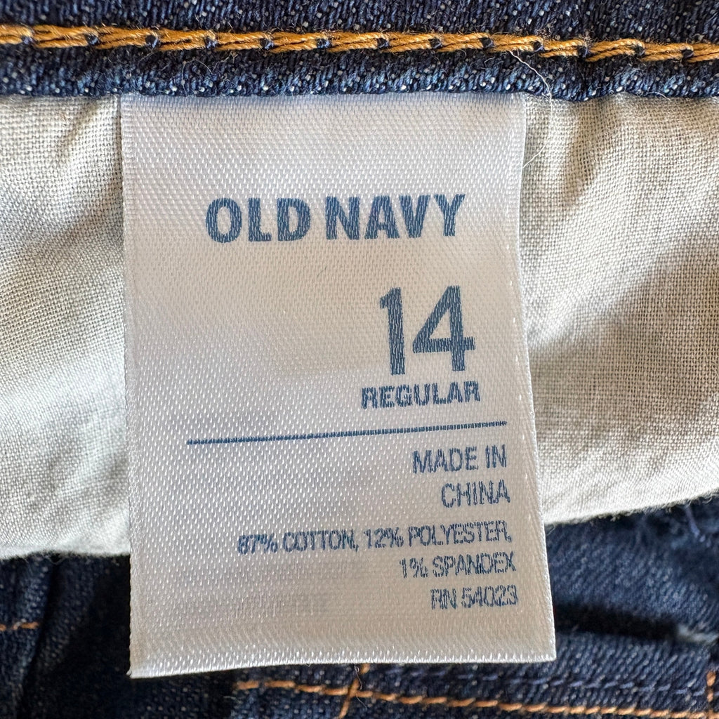Old Navy Dark Wash Mid Rise Flare Leg Jeans - Women's Size 14