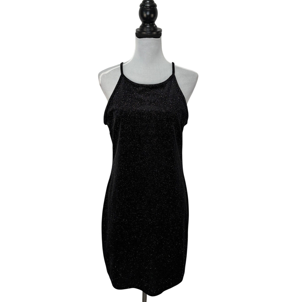 Black Sparkly Stretchy Bodycon Dress NWT- Women's Size XL