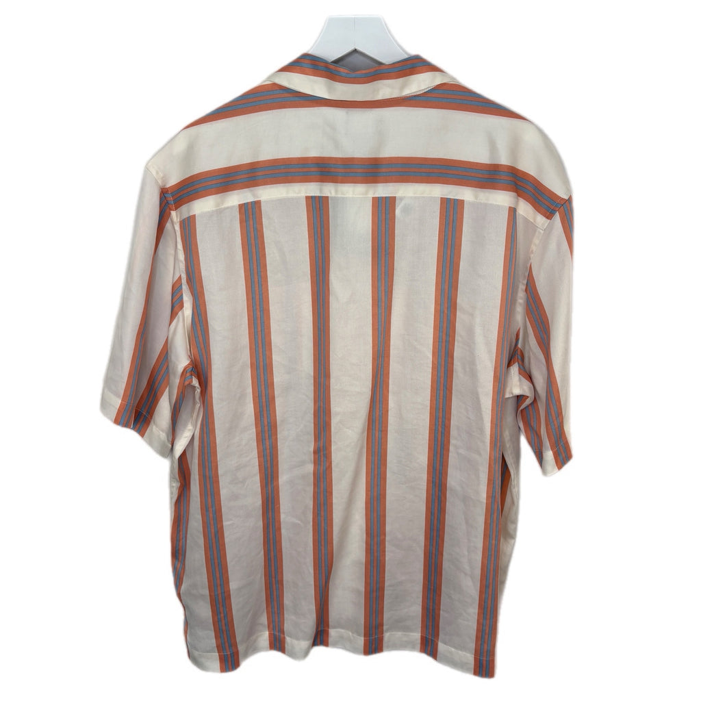 H&M Striped Resort Vacation Button Up Shirt - Men's Size L