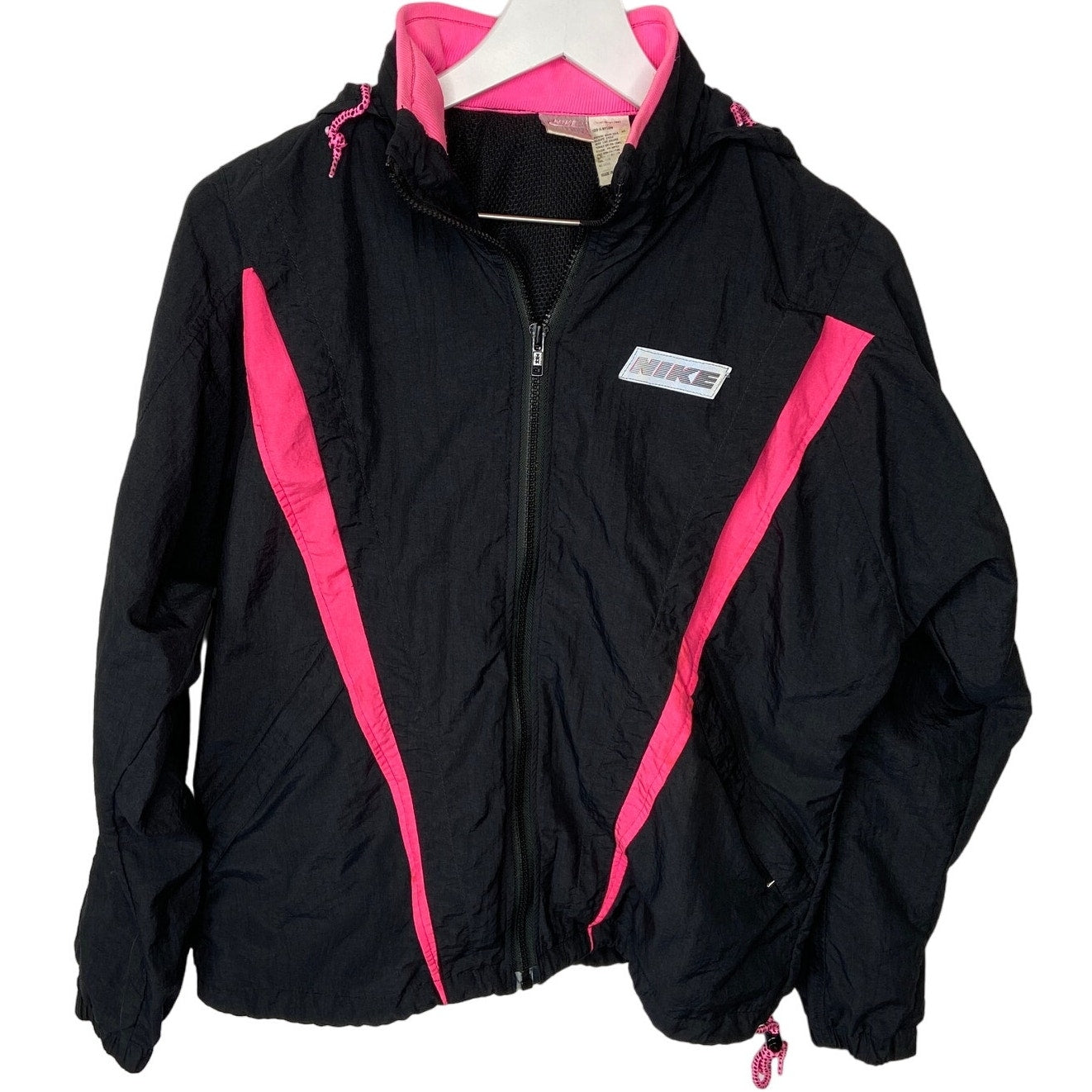 Vintage Nike Gray Tag Zip Up Nylon Windbreaker - Women's Size M