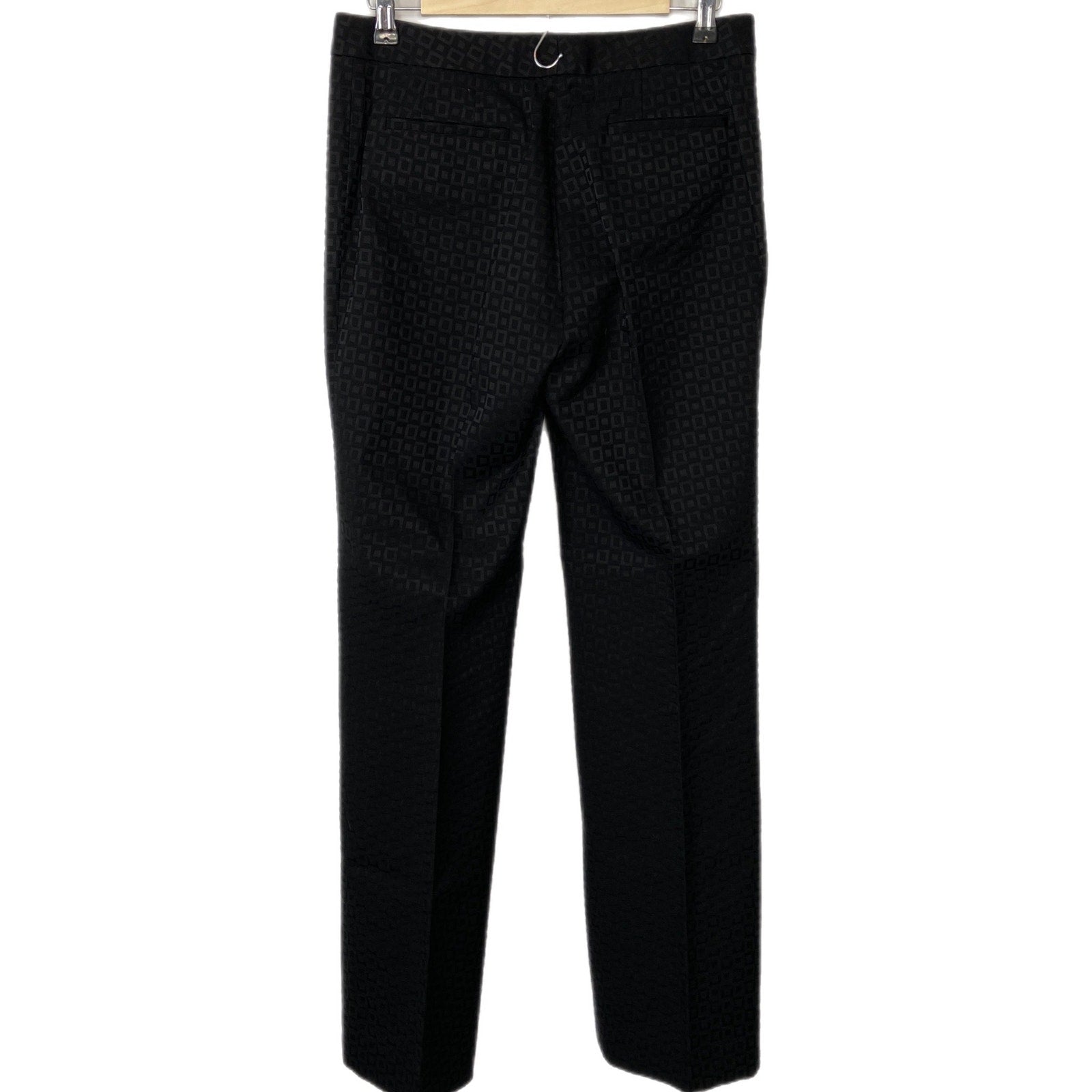 Elie Tahari Black Square Pattern Trousers - Women's Size 6