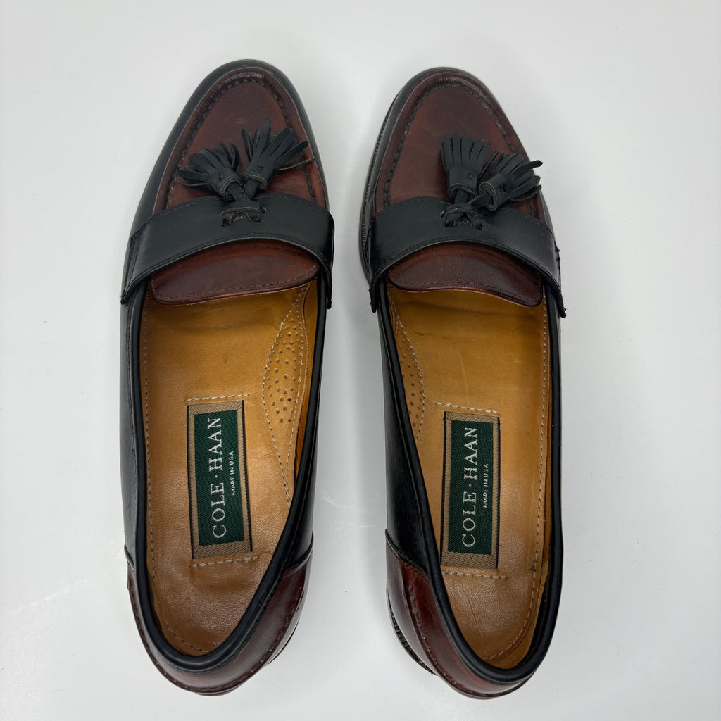 Vintage Cole Haan Leather Tassel Two Tone Loafers - Women's Size 9 Narrow