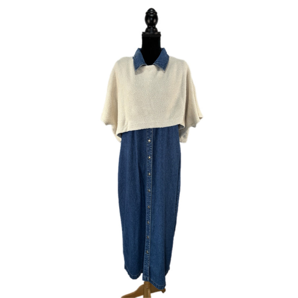 Woolrich Sleeveless Denim Shirt Dress - Women's Size L