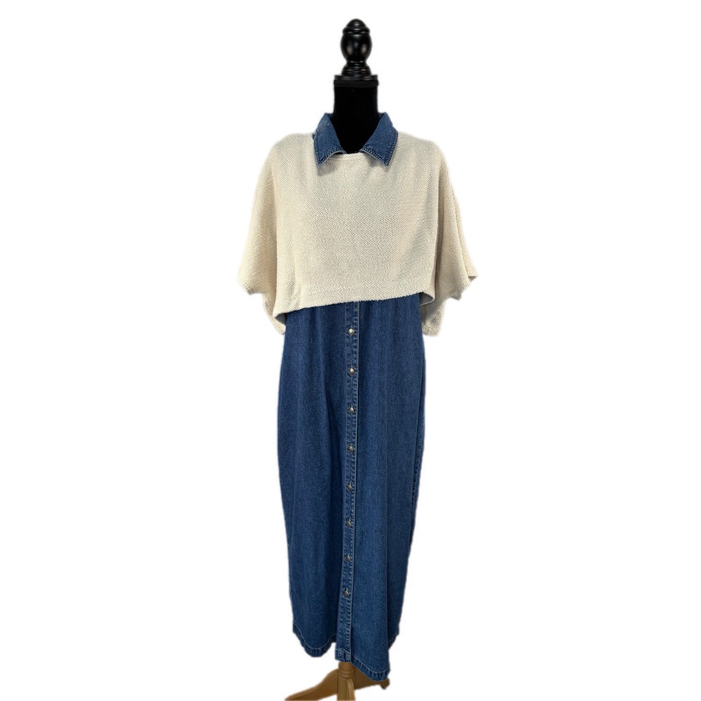 Woolrich Sleeveless Denim Shirt Dress - Women's Size L