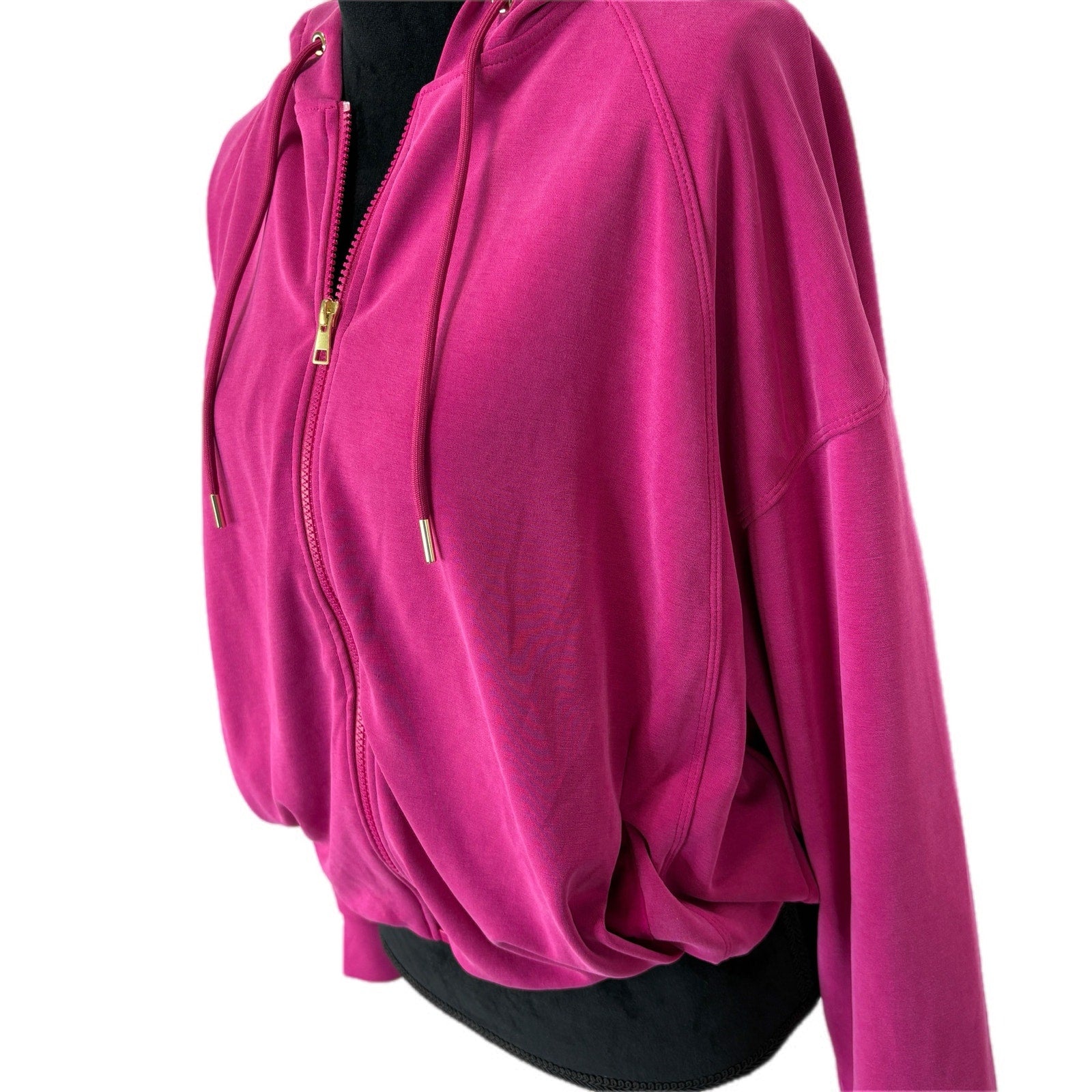 Athleta Alicia Keys Fuchsia Full Zip Athleisure Jacket - Women's Size L