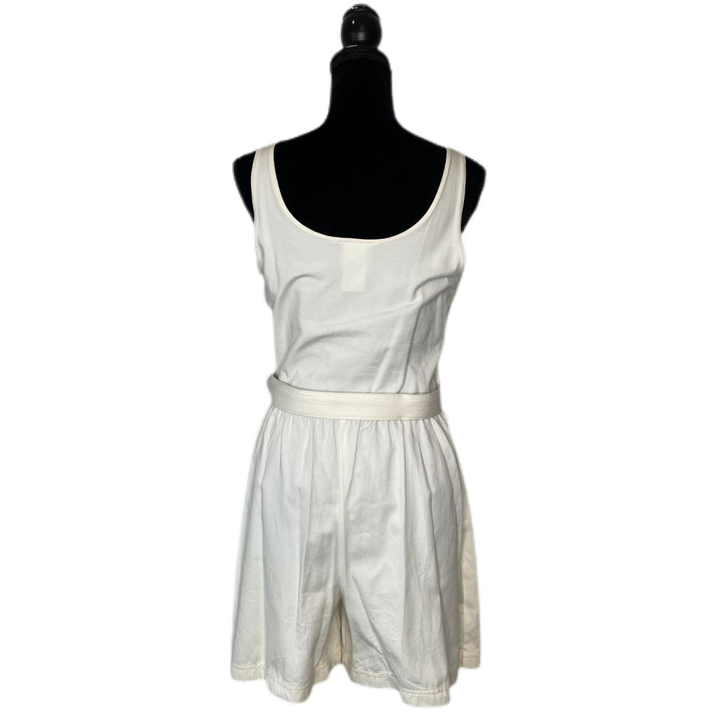 Vintage Gold Embroidered Sleeveless Romper Made in USA - Women's Size 8