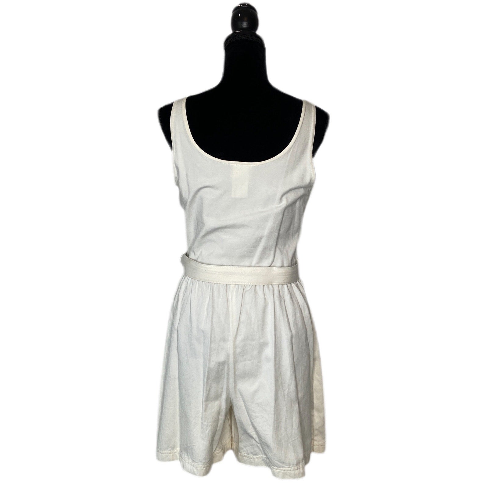 Vintage Gold Embroidered Sleeveless Romper Made in USA - Women's Size 8