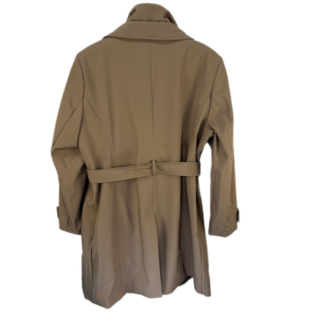 Halston Long Tan Belted Trench Coat - Women's Size XL