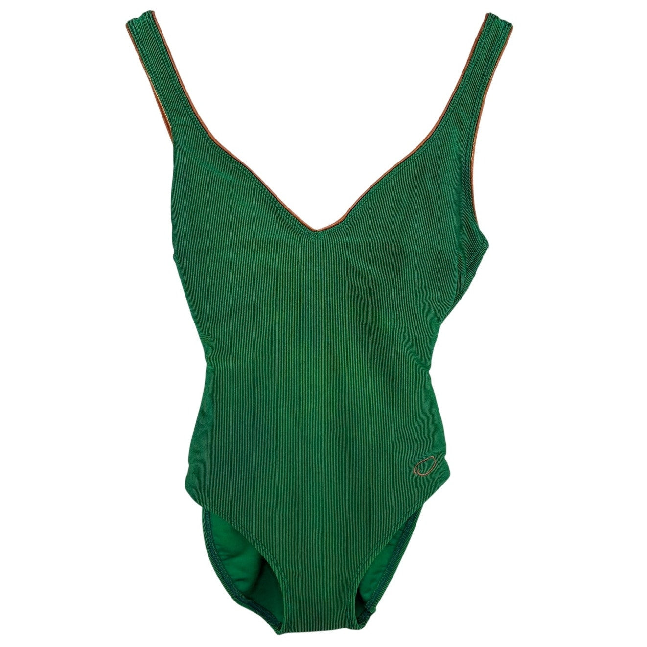 Vintage Oscar de la Renta Shimmery Green 1 pc Bathing Suit - Women's Size 6